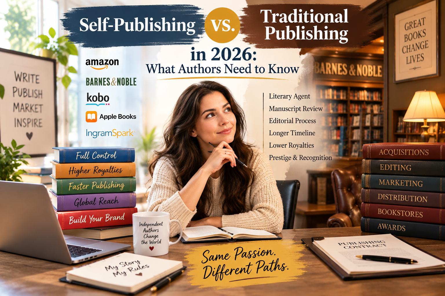 Self-Publishing vs. Traditional Publishing in 2026